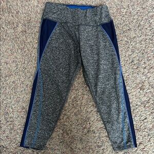Chic Gray and Blue Women's Capris